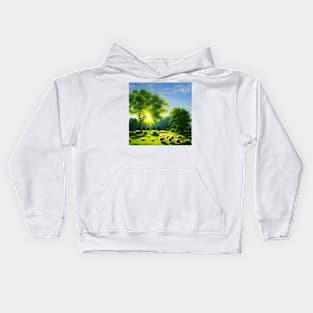 Grazing at Sunrise Kids Hoodie